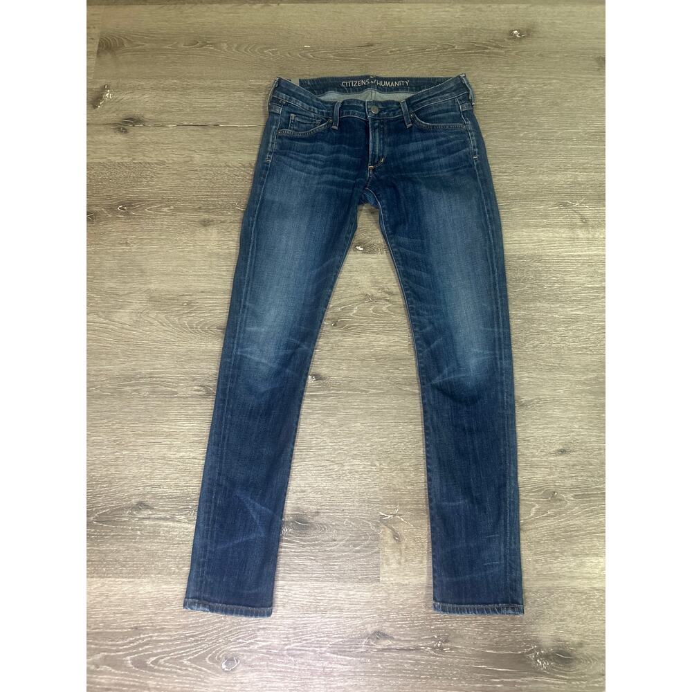 Citizens of Humanity Racer Skinny Jeans Womens 27 Low Rise Dark Wash